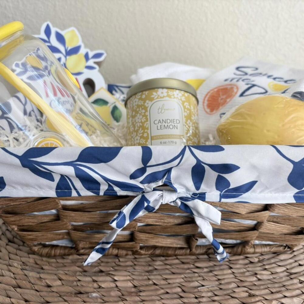 Lemon Gift Basket | Self Care Gift Set | Spa Box | Hostess Gift | Ready to Gift